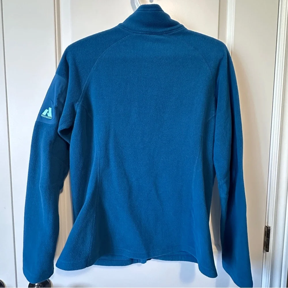 Eddie Bauer First Ascent full zip fleece jacket - teal sz Med - Picture 6 of 12